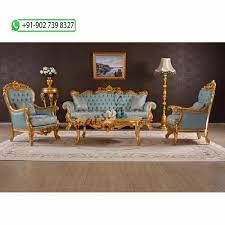 8 Seater Teak Wood Wooden Royal Sofa
