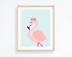 Pink Flamingo Wall Art Flamingo Print