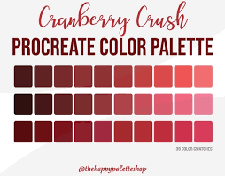 Cranberry Crush Fall Procreate Color