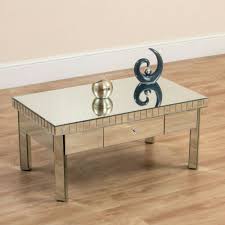 Mirrored Coffee Table Silver Lounge