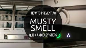 musty smell from home air conditioner
