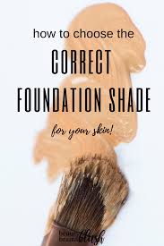 correct foundation shade