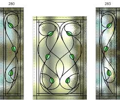 Roy Overlay Stained Glass Leaves Door