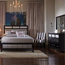 barzini glam upholstered queen bedroom
