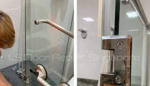 Supply And Replace Glass Door Hinges At