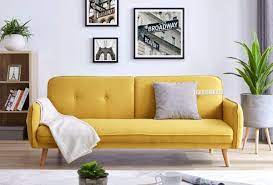 anabella sofa bed yellow