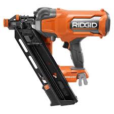 ridgid 18v brushless cordless 30 3 1 2 in framing nailer kit w 4ah max output battery charger and extended capacity magazine