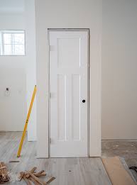 spray paint and install interior doors