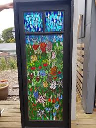Glass Mosaic On A Secondhand Door