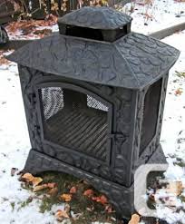 outdoor fireplace cast iron for