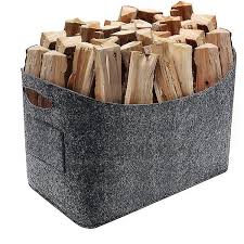 Fireplace Wood Basket Foldable Felt