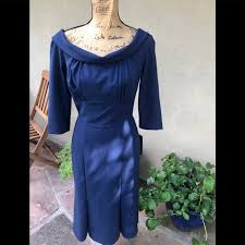 Stop Staring Navy Collared Dress Nwt Nwt
