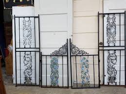 Iron Gate And Fence Sides Vintage Cast