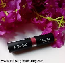 nyx matte lipstick in tea rose