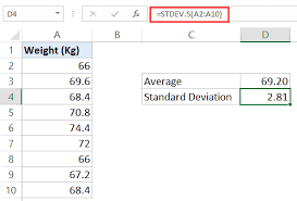 How To Calculate Standard Deviation In Excel Step By Step