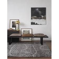 mason linear abstract modern rug in