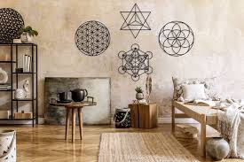 Sacred Geometry Metal Wall Art Set Of 4