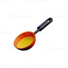 frying pan 3d icon ilration