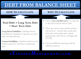 calculate total debt from balance sheet