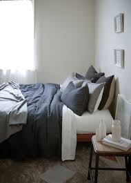 Anthracite Charcoal Linen Duvet Cover