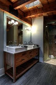rustic modern bathroom rustic master