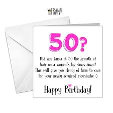 hilarious 50th birthday card