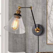 Lnc Swing Arm Wall Sconce Plug In Or