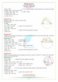 A circle is _ about a polygon if it contains all vertices of that 6. Ncert Solutions For Class 9 Maths Chapter 10 Circles In Pdf 2021 22