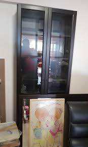 Black Billy Bookcase With Glass Door