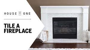 how to tile a fireplace house one
