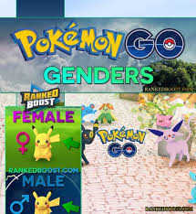 Pokemon Go Gender Chart Pokemon Genders Chance Rate