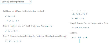 A Factoring Calculator For Quadratic