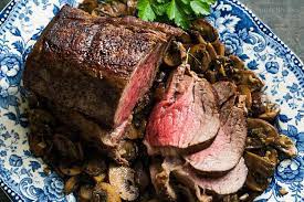 roast beef tenderloin with sautéed