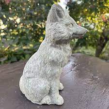 Concrete Fox Garden Statue 8 034