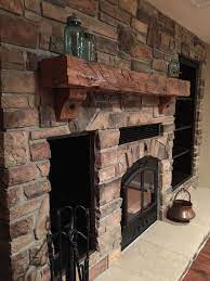 Stone Wood Burning Fireplace With Built
