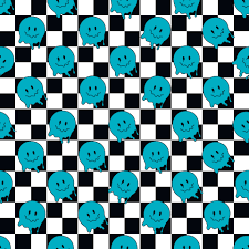 funny smile dope faces seamless pattern