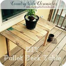 Diy Pallet Deck Table