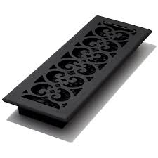 black steel floor register