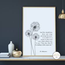 Dandelion Wish Quote Printable