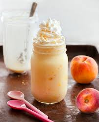 healthy peach milkshake copycat