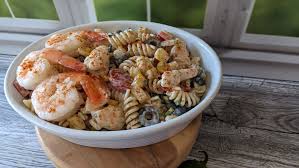 easy y shrimp pasta salad
