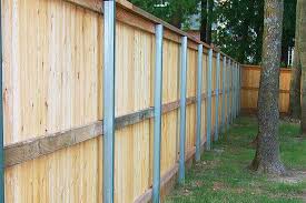 Privacy Fence With Metal Posts A