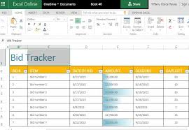 Use and modify them according to the needs of your team. Bid Tracker Excel Template