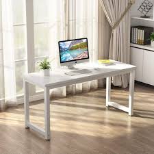 Ikea linnmon computer desk simple design pc laptop table home 100x60cm white. Huisen Furniture Modern Office Computer Desk Table White Simple Small Table For Student Home Study Writing Desk Gaming Table Amazon Co Uk Kitchen Home