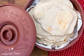 traditional homemade flour tortillas