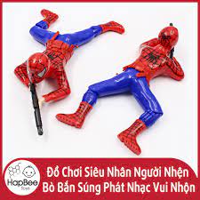 Đồ chơi siêu nhân người nhện bò bắn súng phát nhạc vui nhộn 🐝 HapBee 🐝 -  Khác