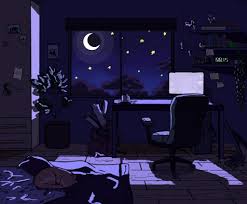 Night Time Digital Art By Me Anime Scenery Wallpaper Night Aesthetic Anime Backgrounds Wallpapers