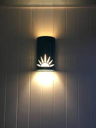 sun rise outdoor ceramic wall sconce