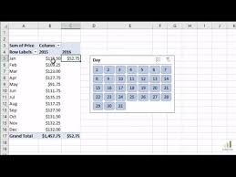filter pivot tables for month to date