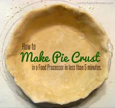 homemade pie crust food processor